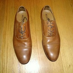 Leather dress shoes